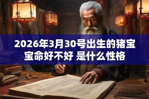 2026年3月30号出生的猪宝宝命好不好 是什么性格