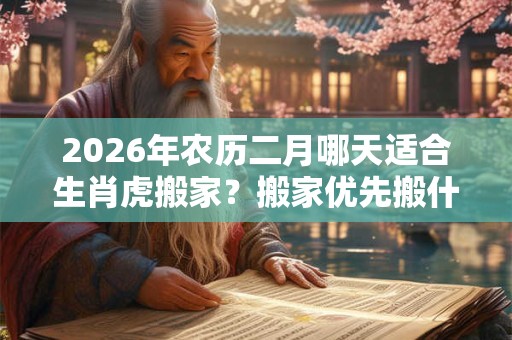 2026年农历二月哪天适合生肖虎搬家?搬家优先搬什么东西? 2026年农历二月哪天适合生肖虎搬家?搬家优先搬什么东西?