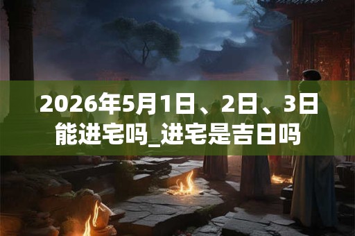 2026年5月1日、2日、3日能进宅吗_进宅是吉日吗