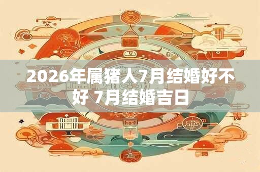 2026年属猪人7月结婚好不好 7月结婚吉日 2026年属猪人7月结婚好不好 7月结婚吉日