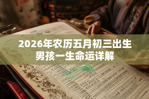 2026年农历五月初三出生男孩一生命运详解