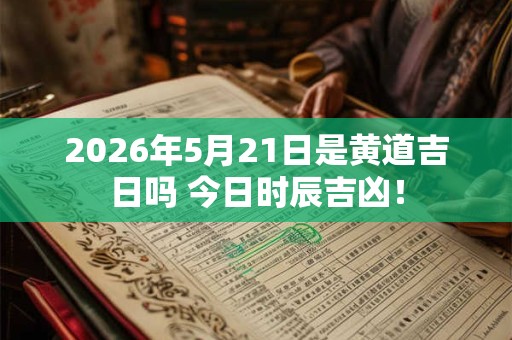 2026年5月21日是黄道吉日吗 今日时辰吉凶！