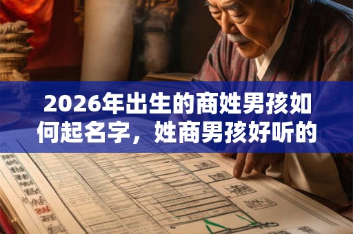 2026年出生的商姓男孩如何起名字，姓商男孩好听的名字