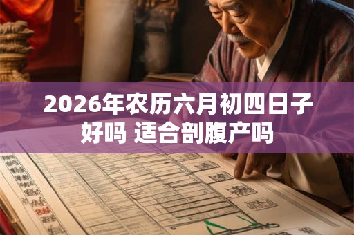 2026年农历六月初四日子好吗 适合剖腹产吗