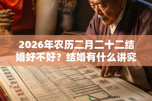 2026年农历二月二十二结婚好不好？结婚有什么讲究？