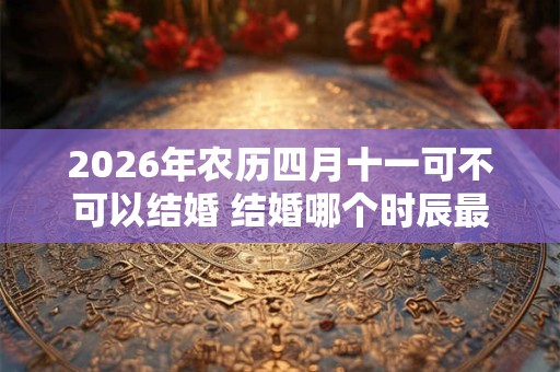 2026年农历四月十一可不可以结婚 结婚哪个时辰最吉利