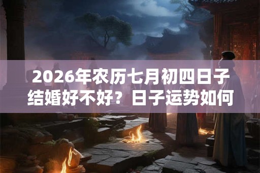 2026年农历七月初四日子结婚好不好？日子运势如何？