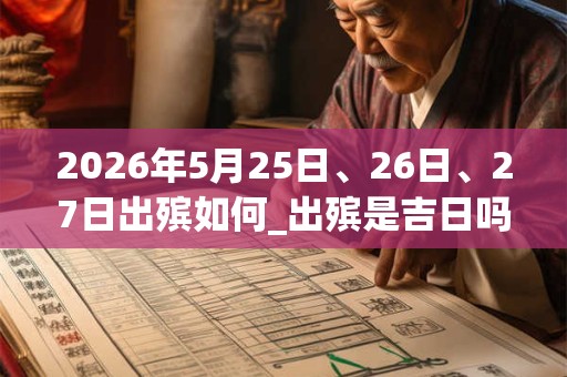 2026年5月25日、26日、27日出殡如何_出殡是吉日吗 2026年5月25日、26日、27日出殡如何_出殡是吉日吗