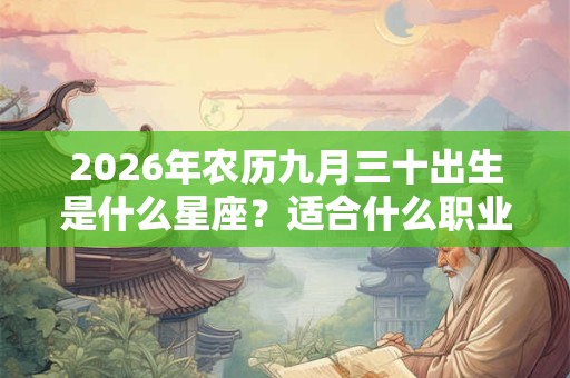2026年农历九月三十出生是什么星座?适合什么职业? 2026年农历九月三十出生是什么星座?适合什么职业?