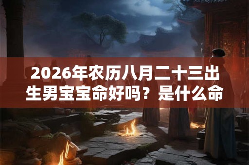 2026年农历八月二十三出生男宝宝命好吗?是什么命? 2026年农历八月二十三出生男宝宝命好吗?是什么命?