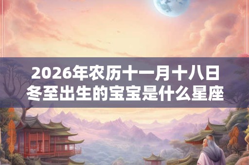 2026年农历十一月十八日冬至出生的宝宝是什么星座? 2026年农历十一月十八日冬至出生的宝宝是什么星座?