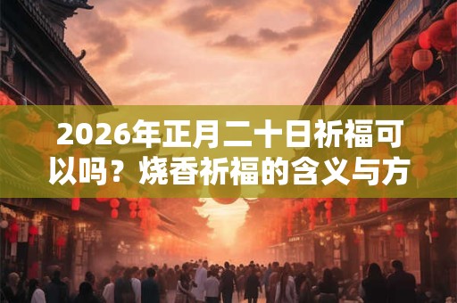 2026年正月二十日祈福可以吗？烧香祈福的含义与方法