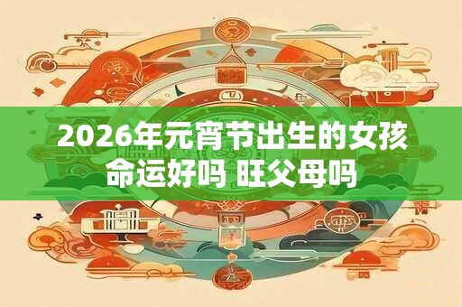 2026年元宵节出生的女孩命运好吗 旺父母吗 2026年元宵节出生的女孩命运好吗 旺父母吗
