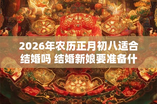 2026年农历正月初八适合结婚吗 结婚新娘要准备什么东西