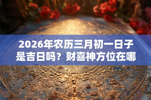2026年农历三月初一日子是吉日吗?财喜神方位在哪? 2026年农历三月初一日子是吉日吗?财喜神方位在哪?