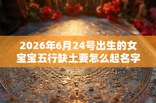 2026年6月24号出生的女宝宝五行缺土要怎么起名字 2026年6月24号出生的女宝宝五行缺土要怎么起名字