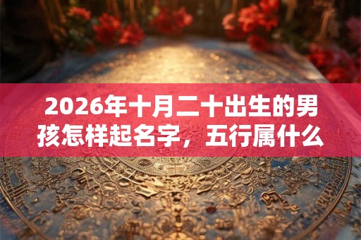 2026年十月二十出生的男孩怎样起名字，五行属什么