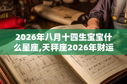 2026年八月十四生宝宝什么星座,天秤座2026年财运如何？