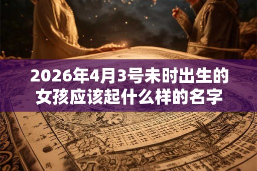 2026年4月3号未时出生的女孩应该起什么样的名字