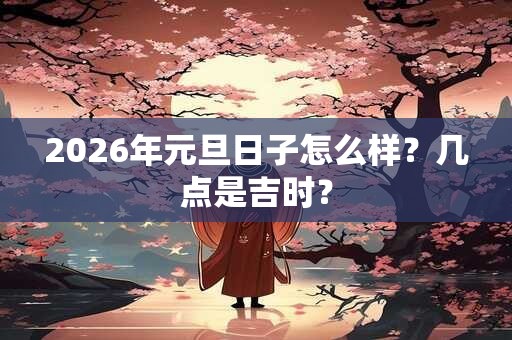 2026年元旦日子怎么样?几点是吉时? 2026年元旦日子怎么样?几点是吉时?