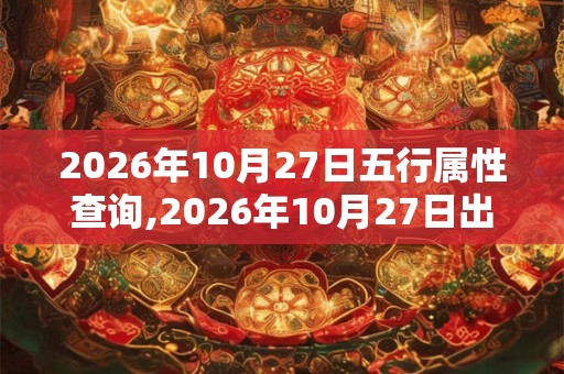 2026年10月27日五行属性查询,2026年10月27日出生五行属什么