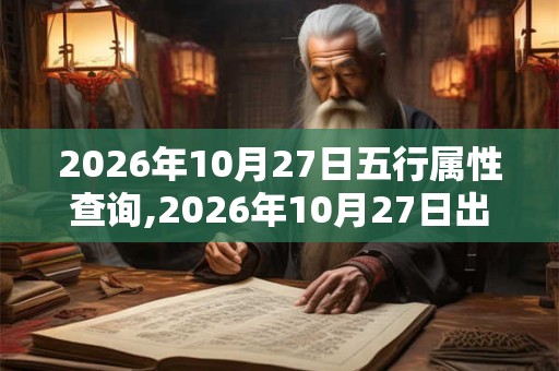 2026年10月27日五行属性查询,2026年10月27日出生五行属什么