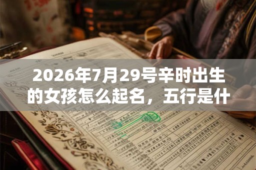 2026年7月29号辛时出生的女孩怎么起名，五行是什么？