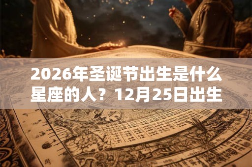 2026年圣诞节出生是什么星座的人?12月25日出生的摩羯女的命运 2026年圣诞节出生是什么星座的人?12月25日出生的摩羯女的命运