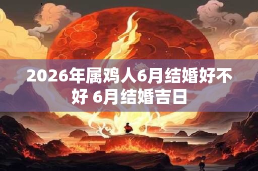 2026年属鸡人6月结婚好不好 6月结婚吉日