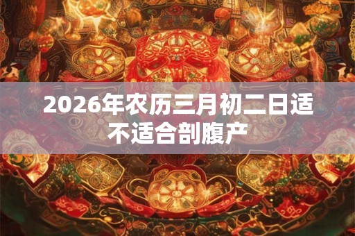 2026年农历三月初二日适不适合剖腹产