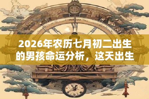 2026年农历七月初二出生的男孩命运分析，这天出生好吗？