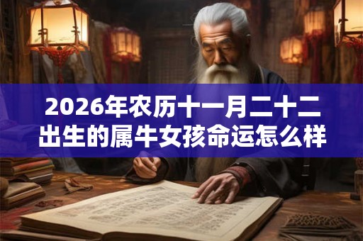 2026年农历十一月二十二出生的属牛女孩命运怎么样？