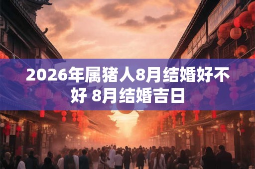2026年属猪人8月结婚好不好 8月结婚吉日 2026年属猪人8月结婚好不好 8月结婚吉日