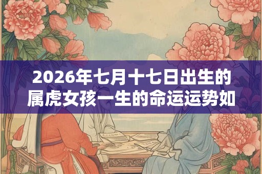 2026年七月十七日出生的属虎女孩一生的命运运势如何？