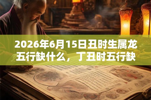 2026年6月15日丑时生属龙五行缺什么，丁丑时五行缺什么