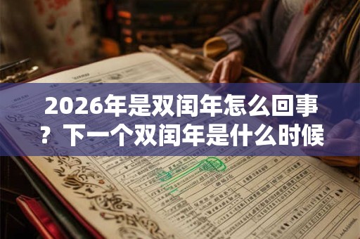 2026年是双闰年怎么回事？下一个双闰年是什么时候？