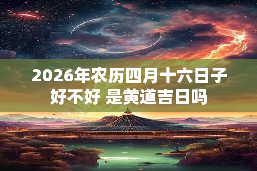 2026年农历四月十六日子好不好 是黄道吉日吗