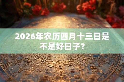 2026年农历四月十三日是不是好日子? 2026年农历四月十三日是不是好日子?