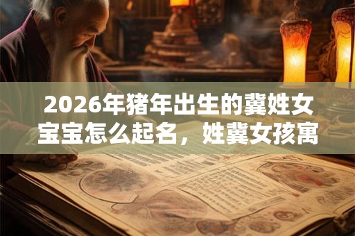 2026年猪年出生的冀姓女宝宝怎么起名，姓冀女孩寓意好的名字