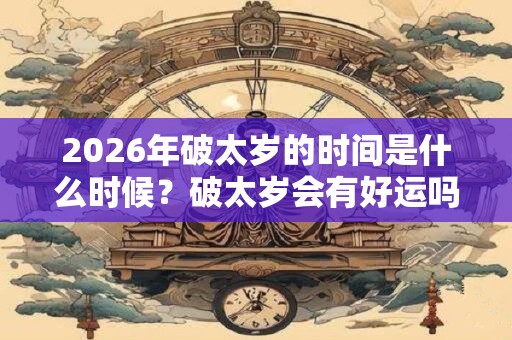 2026年破太岁的时间是什么时候？破太岁会有好运吗？