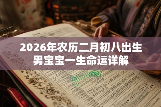 2026年农历二月初八出生男宝宝一生命运详解