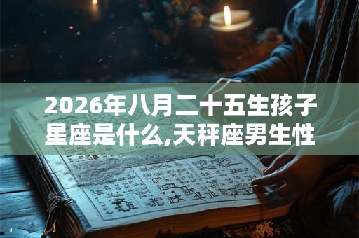 2026年八月二十五生孩子星座是什么,天秤座男生性格怎样? 2026年八月二十五生孩子星座是什么,天秤座男生性格怎样?