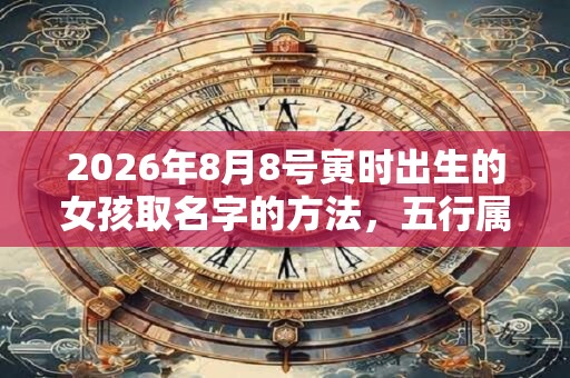 2026年8月8号寅时出生的女孩取名字的方法，五行属什么