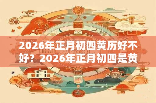 2026年正月初四黄历好不好？2026年正月初四是黄道吉日吗？