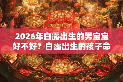 2026年白露出生的男宝宝好不好？白露出生的孩子命硬？