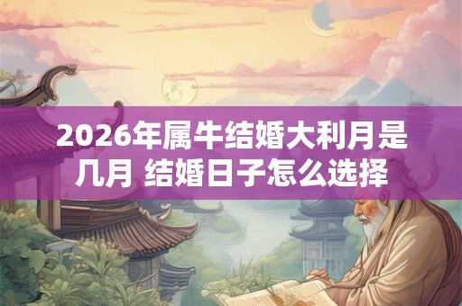 2026年属牛结婚大利月是几月 结婚日子怎么选择 2026年属牛结婚大利月是几月 结婚日子怎么选择