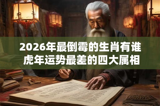 2026年最倒霉的生肖有谁 虎年运势最差的四大属相