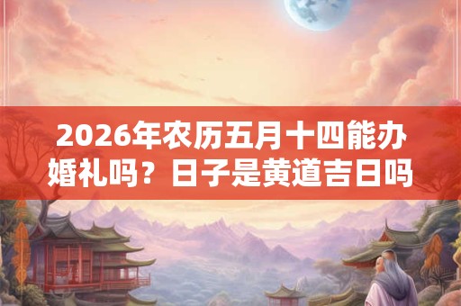 2026年农历五月十四能办婚礼吗？日子是黄道吉日吗？