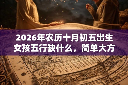 2026年农历十月初五出生女孩五行缺什么，简单大方洋气的名字