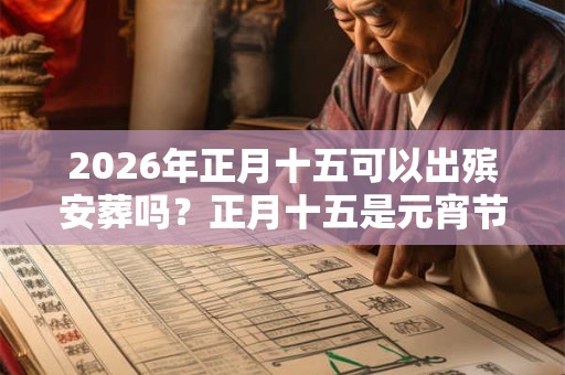 2026年正月十五可以出殡安葬吗？正月十五是元宵节吗？